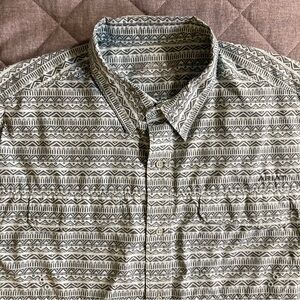 Ariat Tek Short Sleeve Button Up Shirt Mens XL Vented Fishing Ventek Outbound